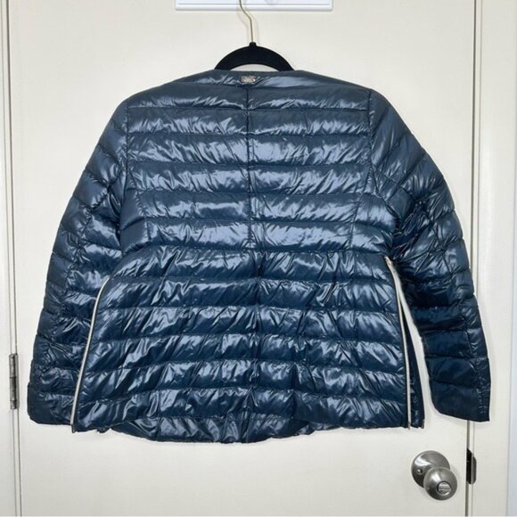 Herno Down Quilted Jacket in Navy Blue - Picture 9 of 14
